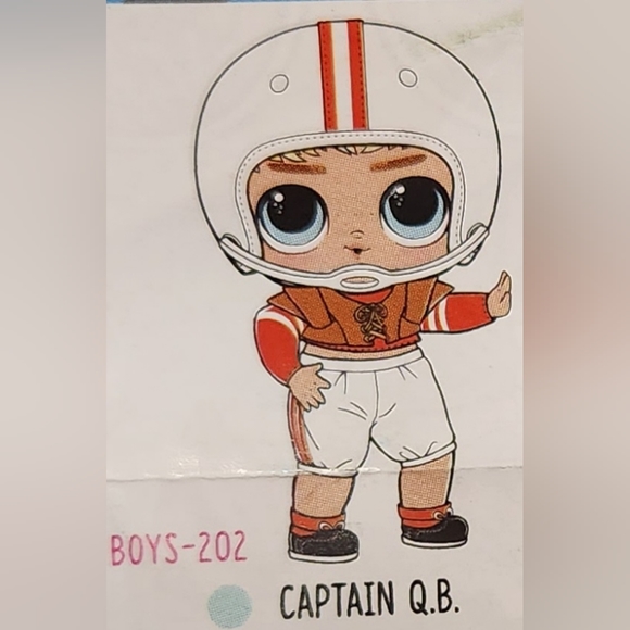 MGA LOL Surprise Dolls Boys Series 2 Captain Q.B. & Lil Cheer Captain - Picture 4 of 5